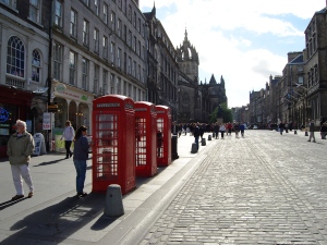 The Royal Mile, centre of Edinburough